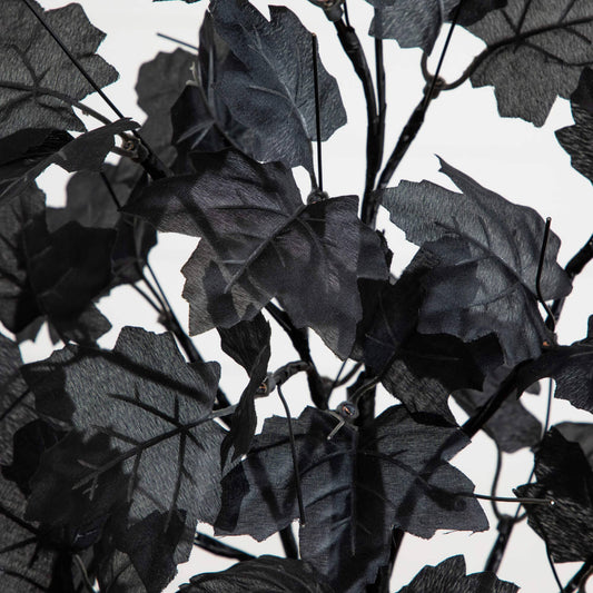 Nearly Natural 2' pre-lit artificial Halloween black maple tree with 24 orange and purple LEDs on Tampa Home & Garden Store