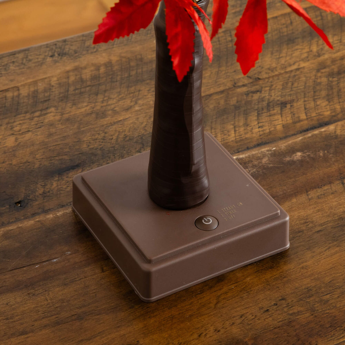 2' Pre-Lit Red Autumn Maple Artificial Tree Nearly Natural with detachable base and 50 warm LEDs on Tampa Home & Garden Store