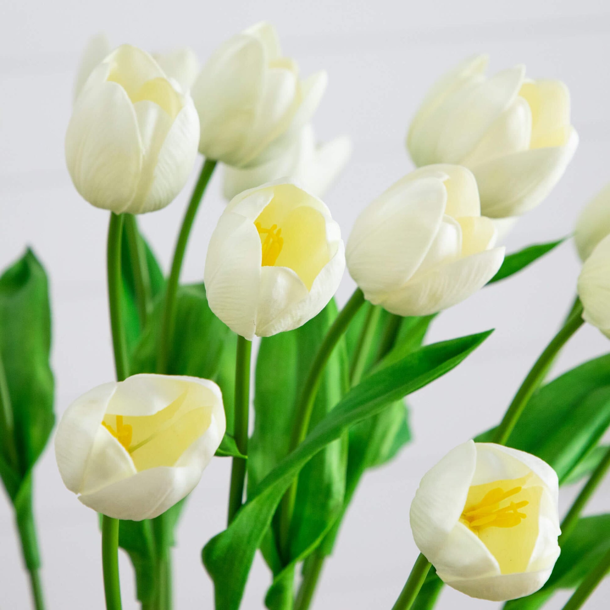 2' UV Resistant Artificial Tulip Plant Nearly Natural with pale blooms indoors outdoors on Tampa Home & Garden Store