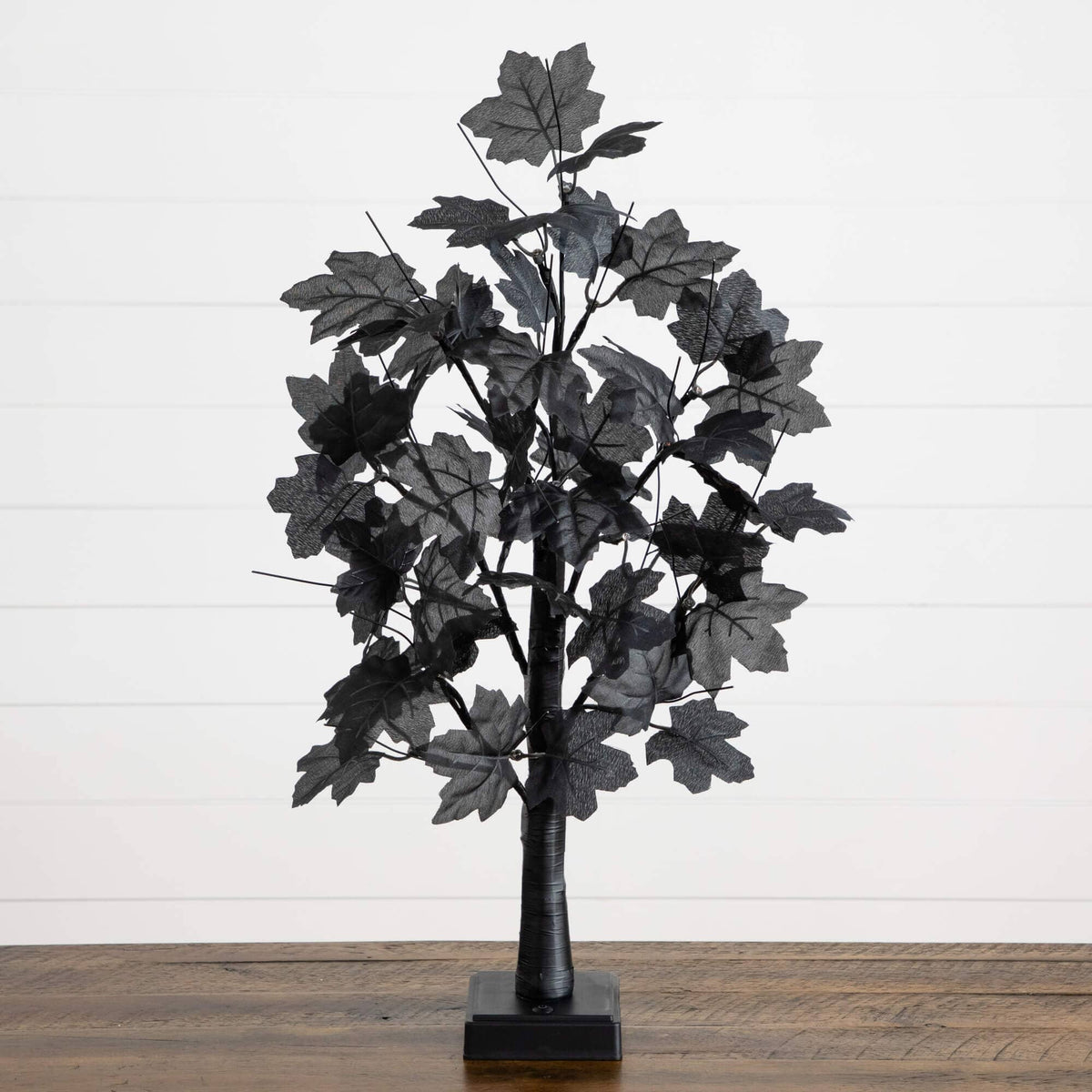 2 ft Nearly Natural pre-lit Halloween black maple tree with 24 orange and purple LEDs on Tampa Home & Garden Store