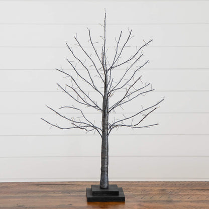 2 ft pre-lit black twig tree with 210 warm white copper-wire LEDs Nearly Natural on Tampa Home & Garden Store