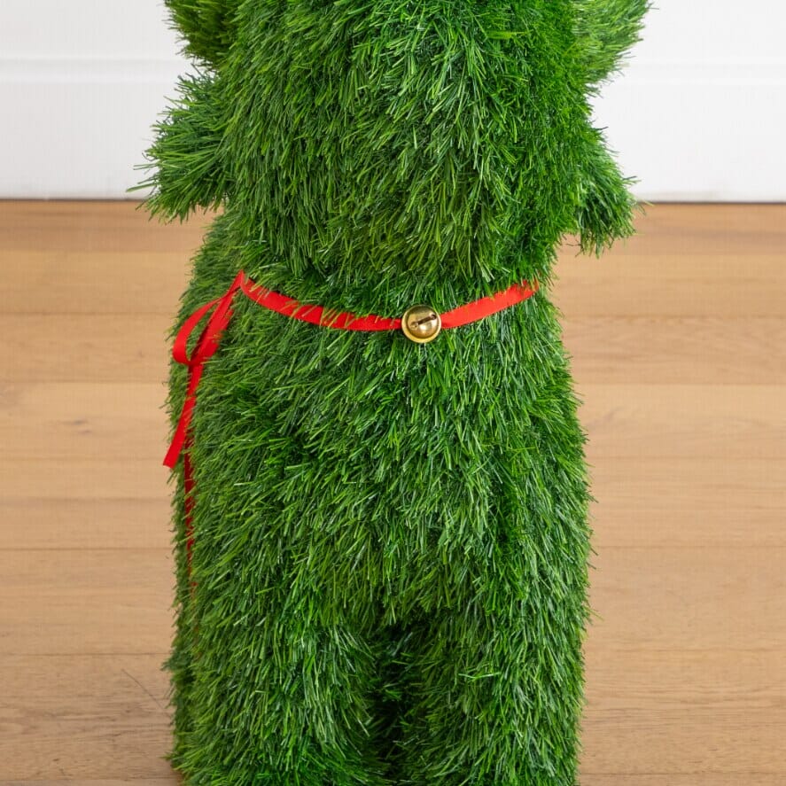 2' UV resistant artificial Christmas grass reindeer topiary indoor outdoor Nearly Natural on Tampa Home & Garden Store