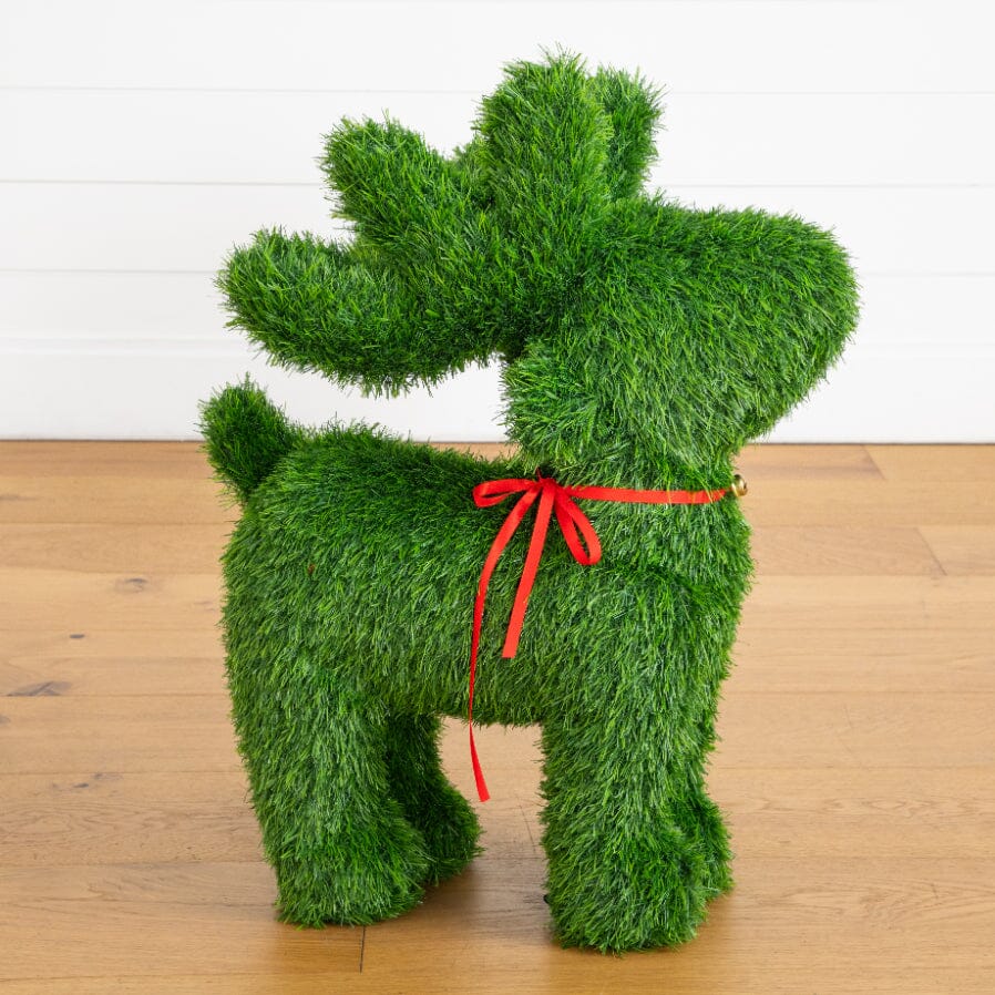 Reindeer topiary, 2' UV resistant artificial grass, Nearly Natural indoor outdoor on Tampa Home & Garden Store