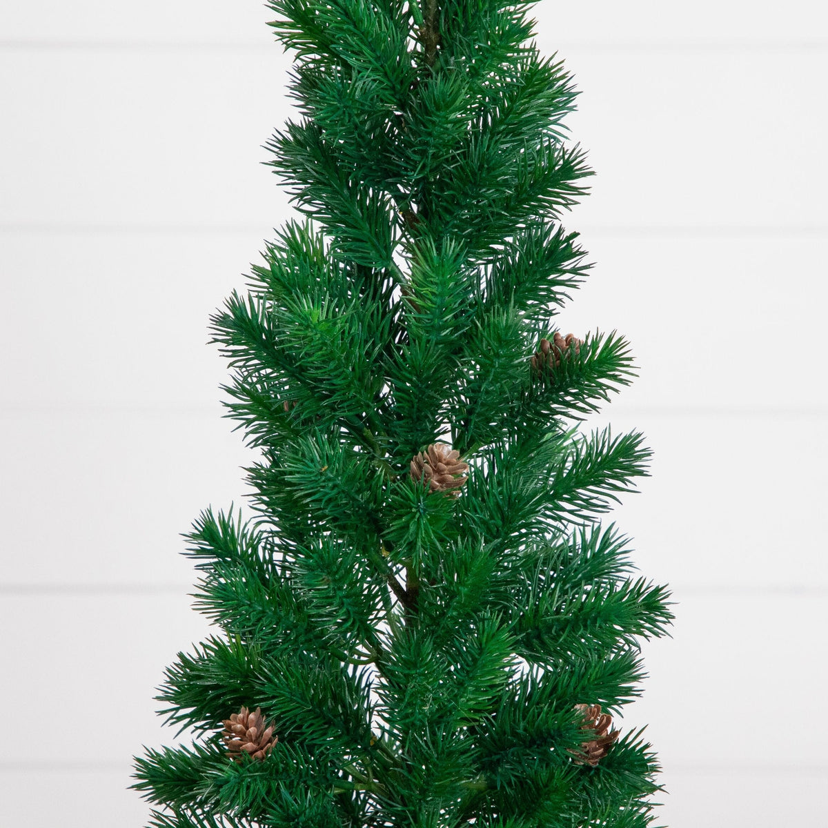 Green 20-inch artificial Christmas tree with pinecones by Nearly Natural on Tampa Home & Garden Store