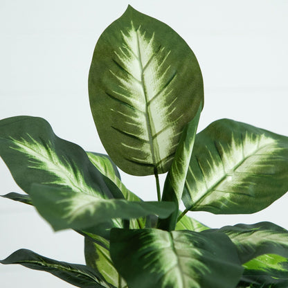 20-inch artificial Golden Dieffenbachia plant set of 6 with green leaves Nearly Natural on Tampa Home & Garden Store
