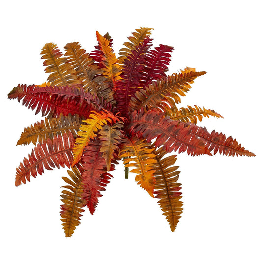 20” Autumn Boston Fern Artificial Plant (Set of 3 - Tampa Home & Garden Store
