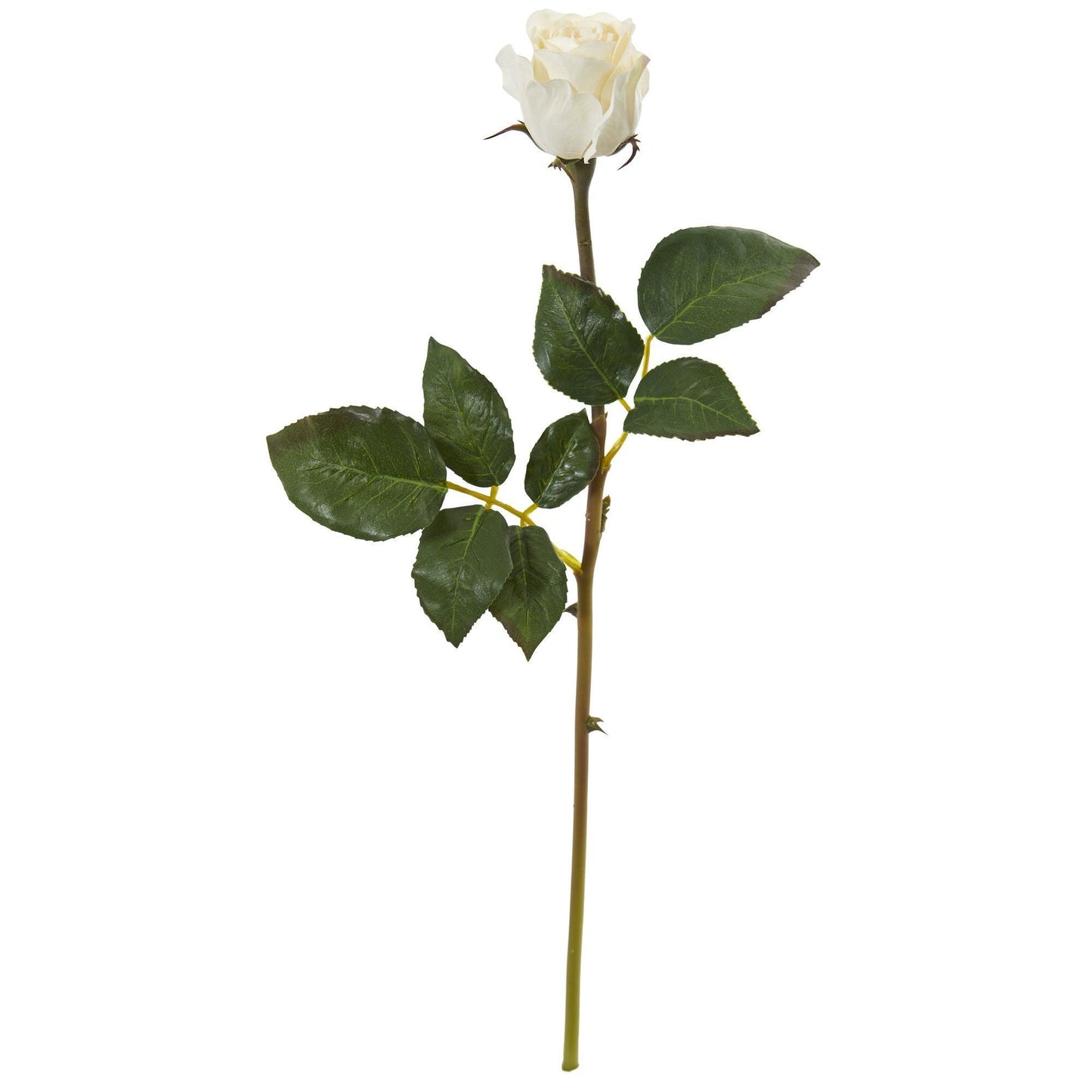 Bouton de rose artificiel de 50 cm (lot de 12)