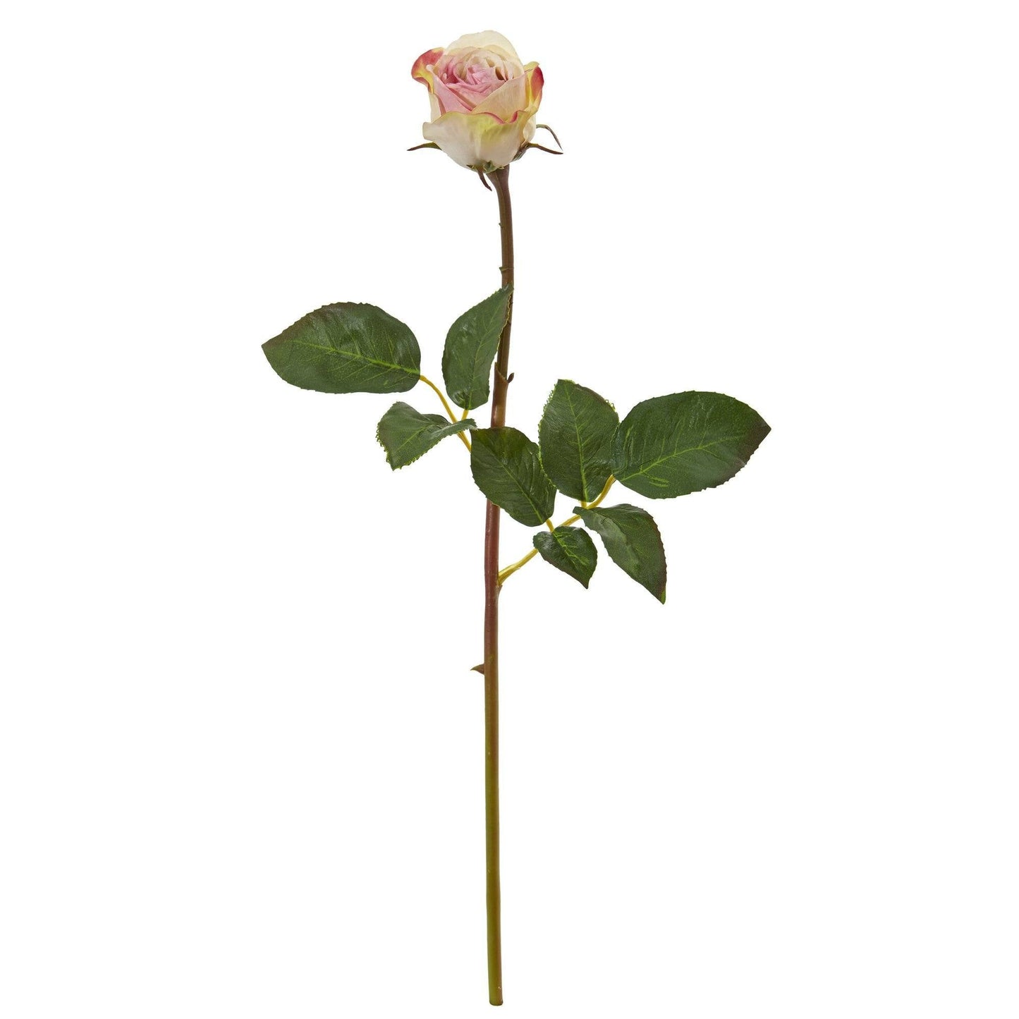 Bouton de rose artificiel de 50 cm (lot de 12)
