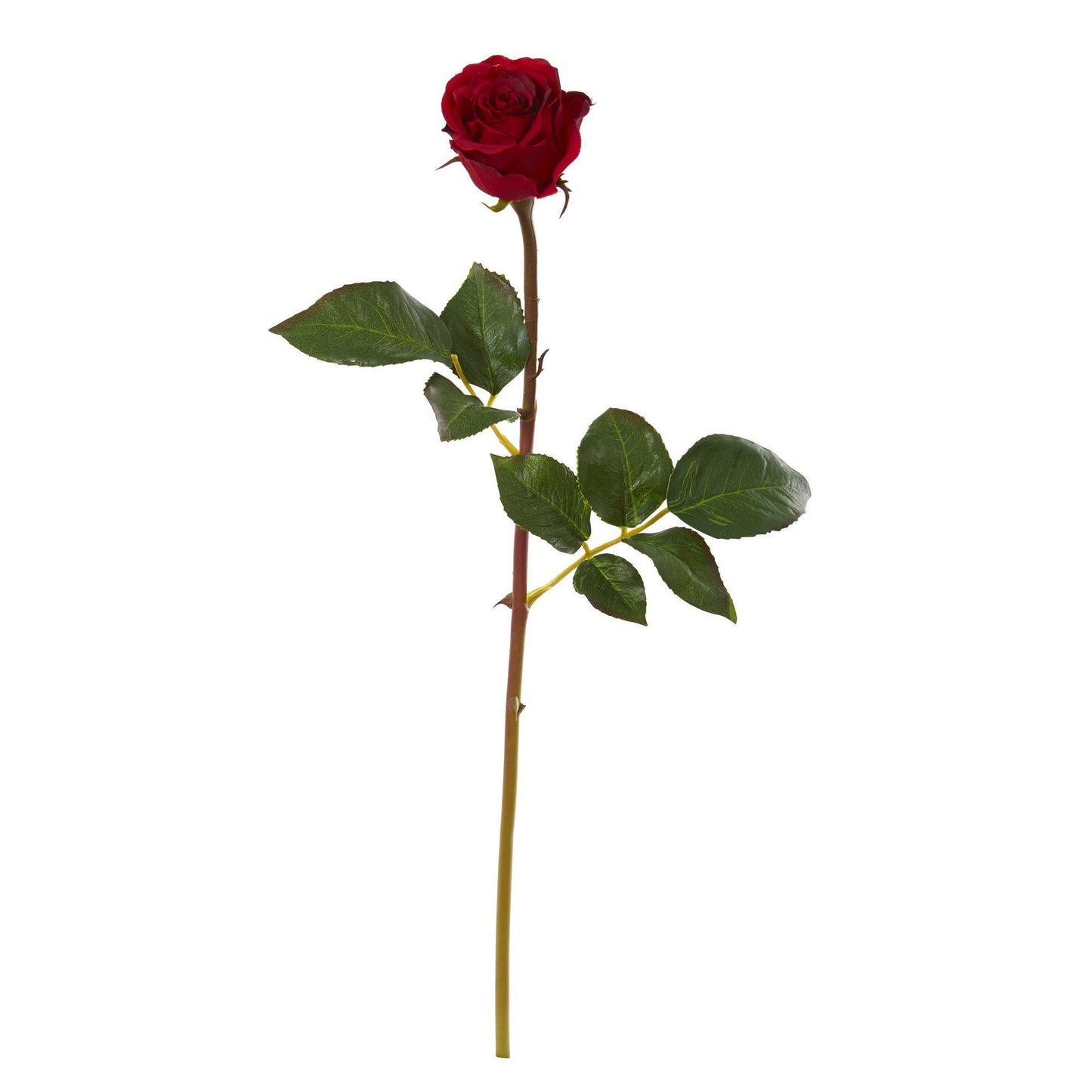 Bouton de rose artificiel de 50 cm (lot de 12)