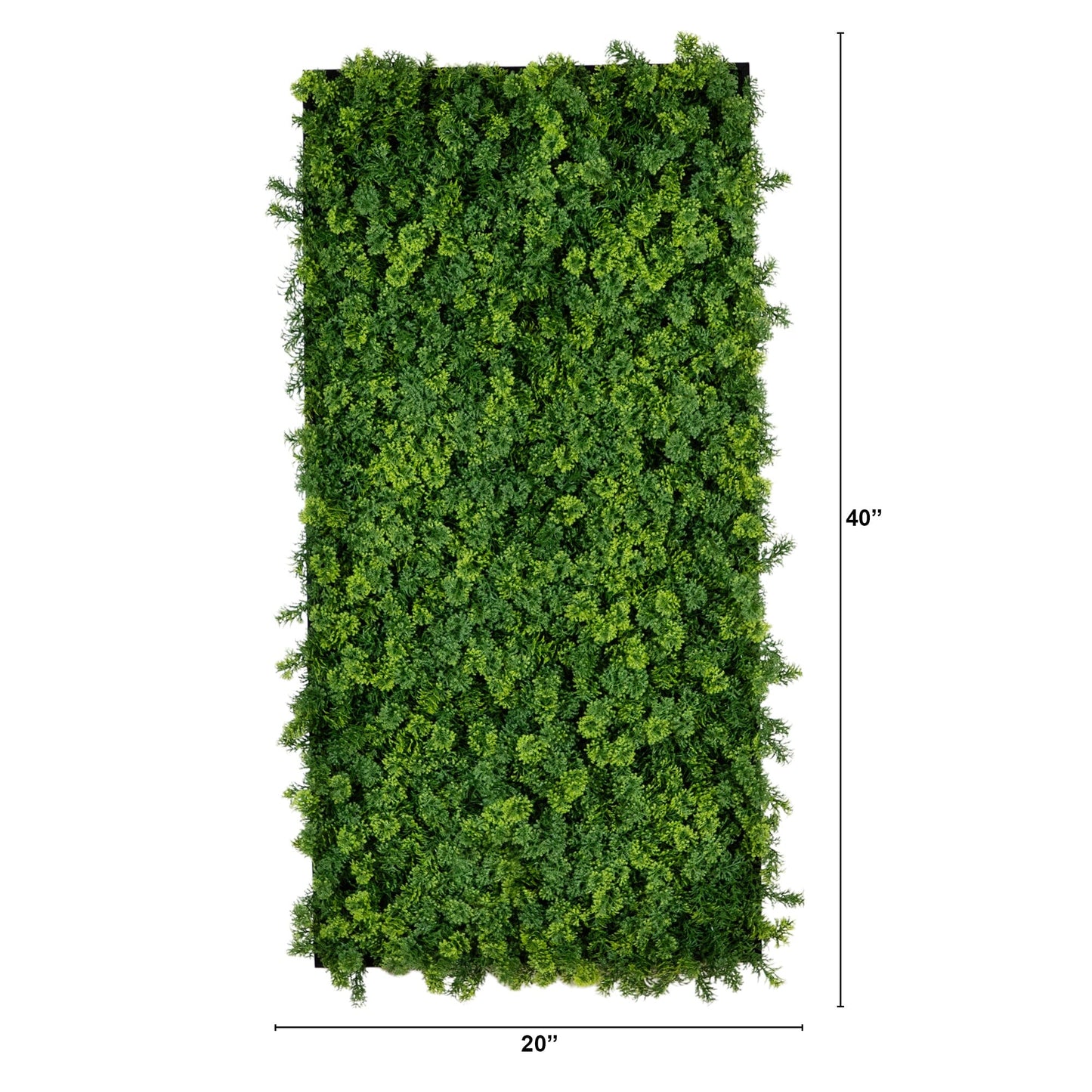the Artificial Green Meadow Wall Panel in Black
