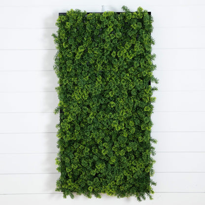 the Artificial Green Meadow Wall Panel in Black