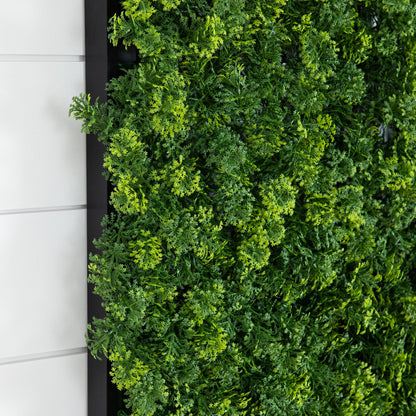 the Artificial Green Meadow Wall Panel in Black