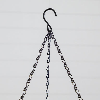 Hanging chain and hook for Nearly Natural 21in UV-resistant artificial gardenia basket black on Tampa Home & Garden Store