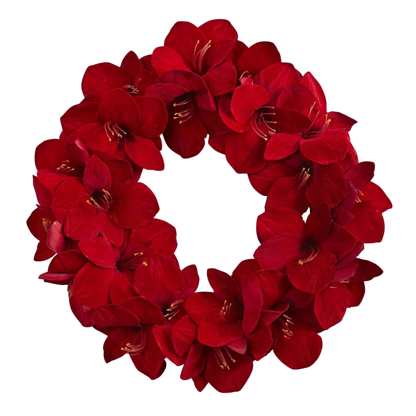 Couronne d'amaryllis de 56 cm