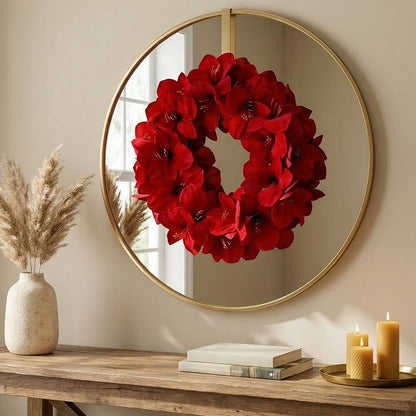 Couronne d'amaryllis de 56 cm