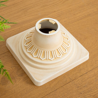 22 inch UV resistant artificial fern in ivory urn planter Nearly Natural for indoor/outdoor use on Tampa Home & Garden Store