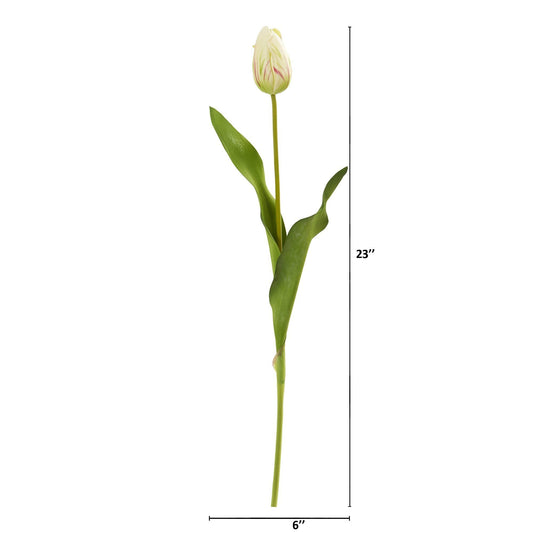 23” Dutch Tulip Artificial Flower (Set of 12) - Tampa Home & Garden Store