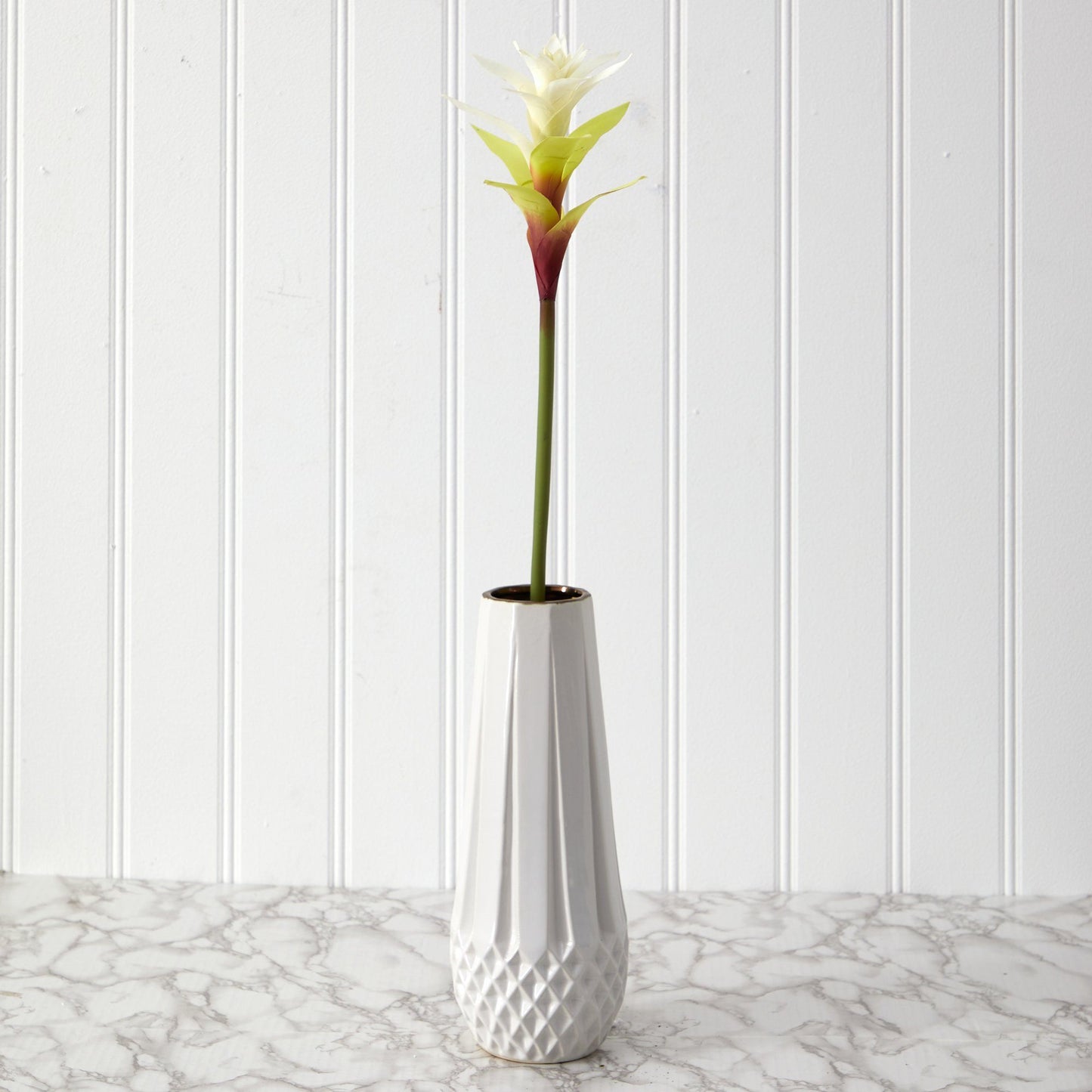 Tallos de flores artificiales de bromelia estrella de 23" (juego de 6)