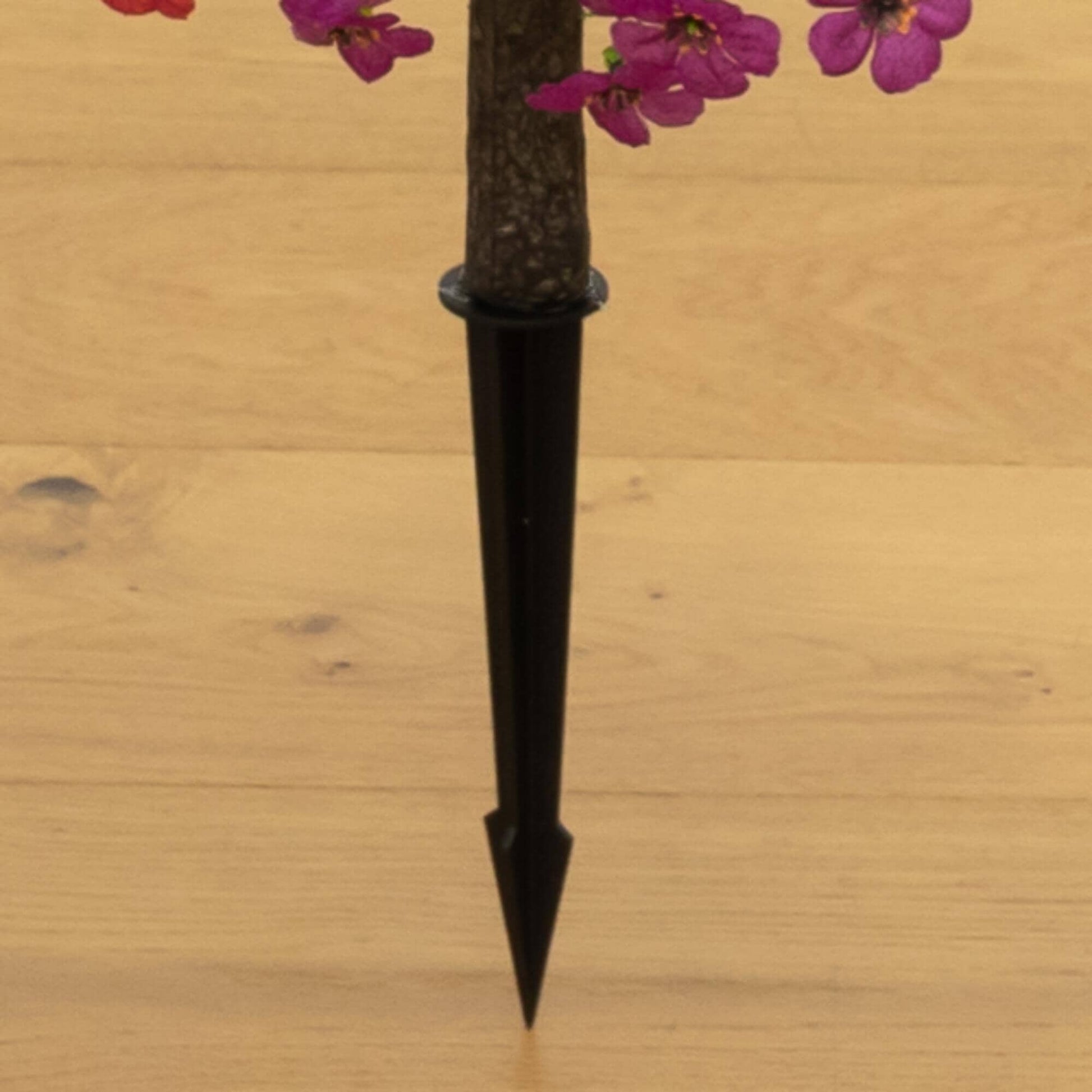 Artificial daisy flowering plant set of 2, 23in UV on stakes, purple blooms, Nearly Natural on Tampa Home & Garden Store