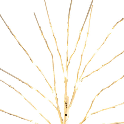 24in Nearly Natural pre-lit white birch branch stems with 80 warm white LEDs, set of 2 on Tampa Home & Garden Store
