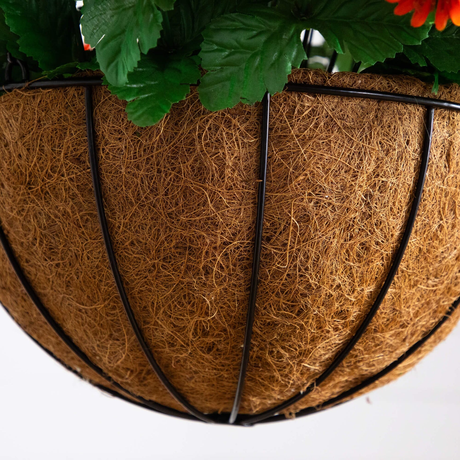 Artificial chrysanthemum hanging basket, 24in UV resistant, Nearly Natural, indoor/outdoor on Tampa Home & Garden Store