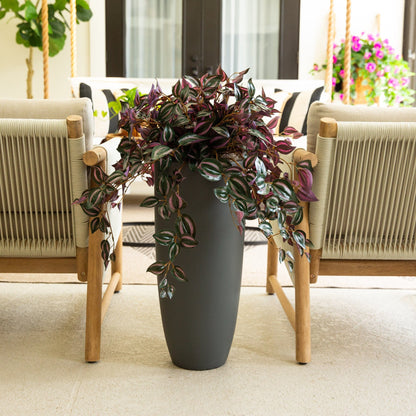 24in UV-resistant artificial wandering Jew hanging plant set of 3 Nearly Natural indoor/outdoor on Tampa Home & Garden Store