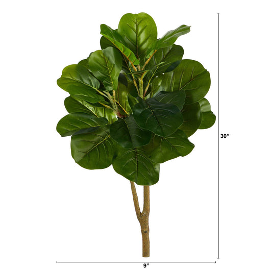 2.5’ Fiddle Leaf Fig Artificial Tree (No Pot) - Tampa Home & Garden Store