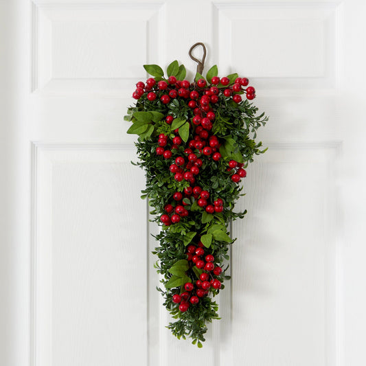 26” Berry Boxwood Teardrop - Tampa Home & Garden Store