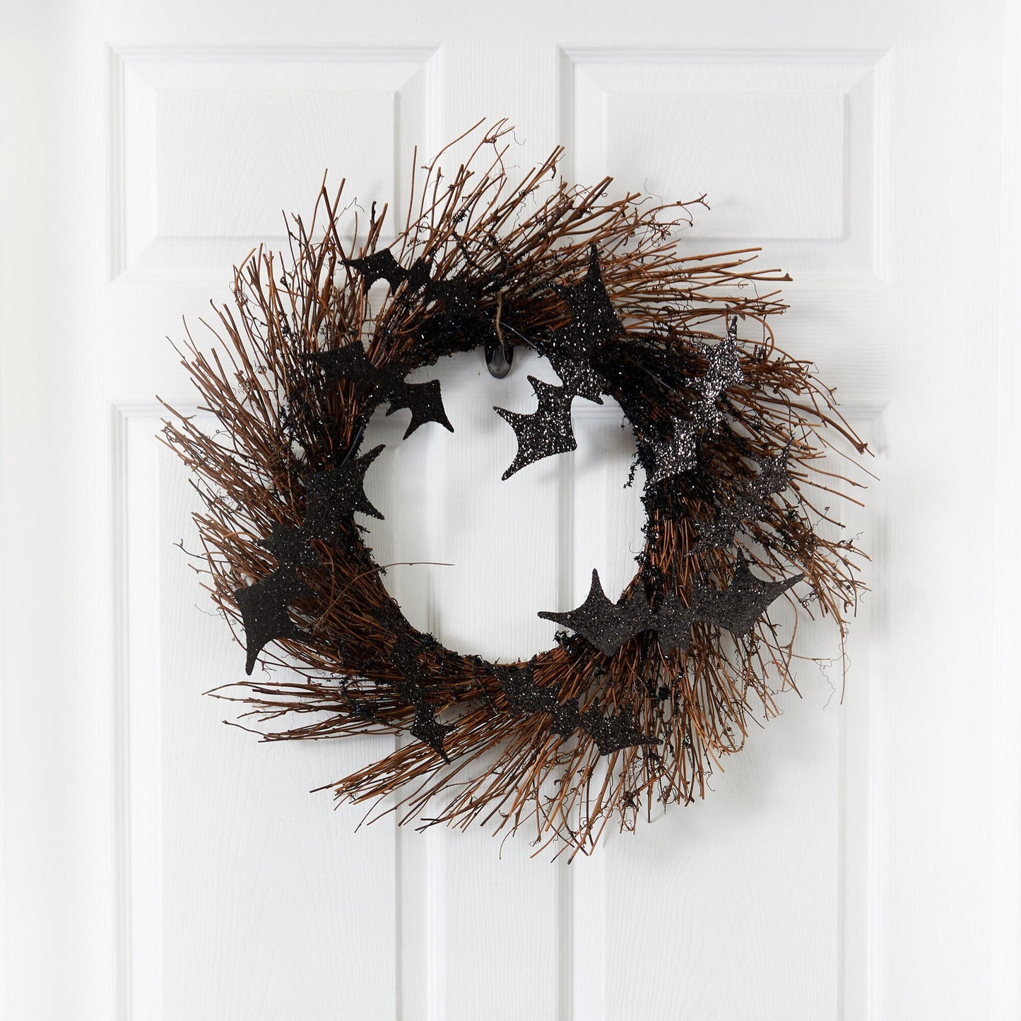 26" Halloween Bats Twig Wreath