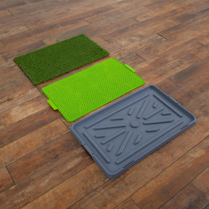 Pet potty grass training pad Nearly Natural UV resistant turf 26.7x16.5 in indoor outdoor on Tampa Home & Garden Store