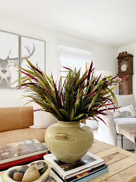 28” Fall Vanilla Grass Artificial Plant (Set of 3) - Tampa Home & Garden Store