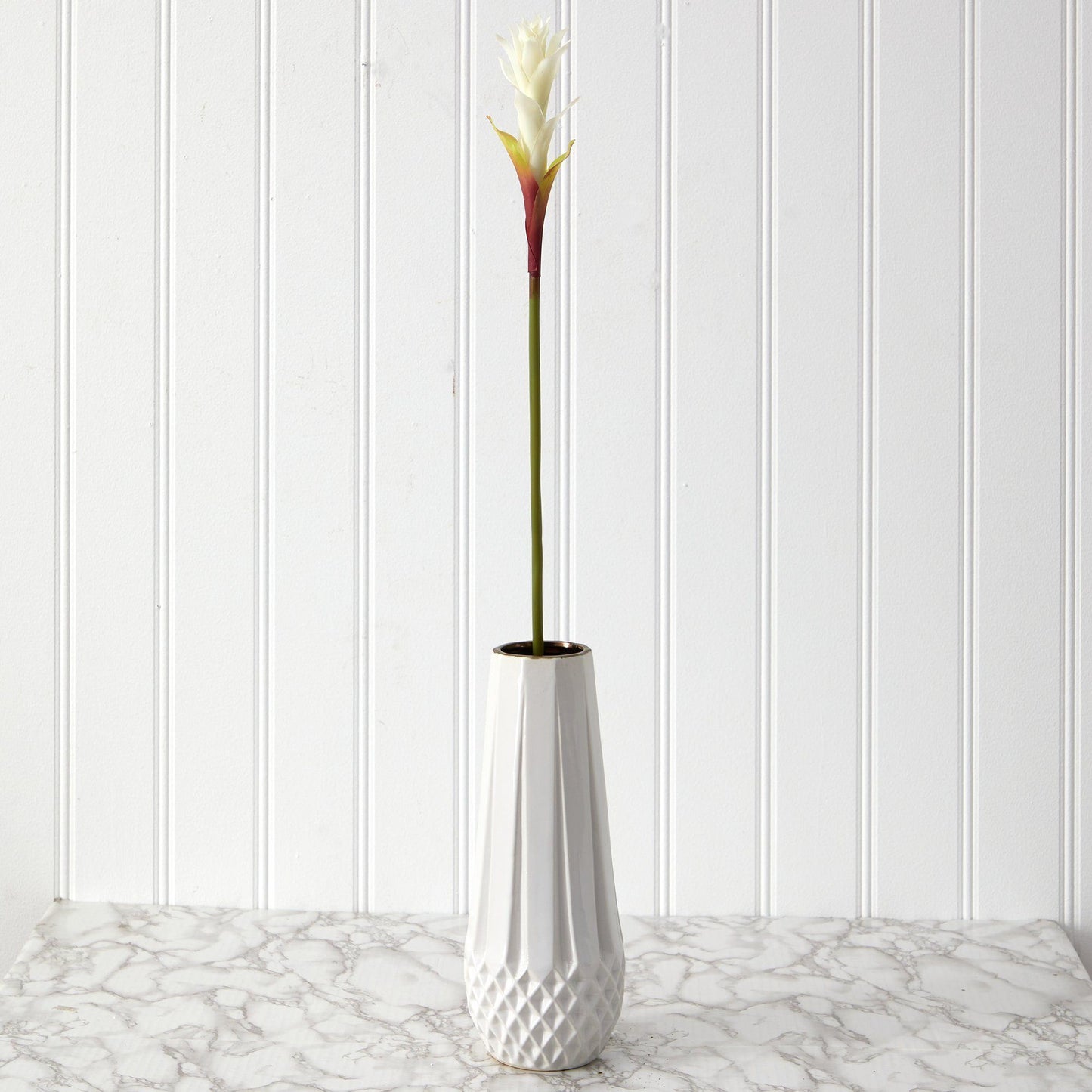 Mini bromelias artificiales de estrella de 71 cm (juego de 6)