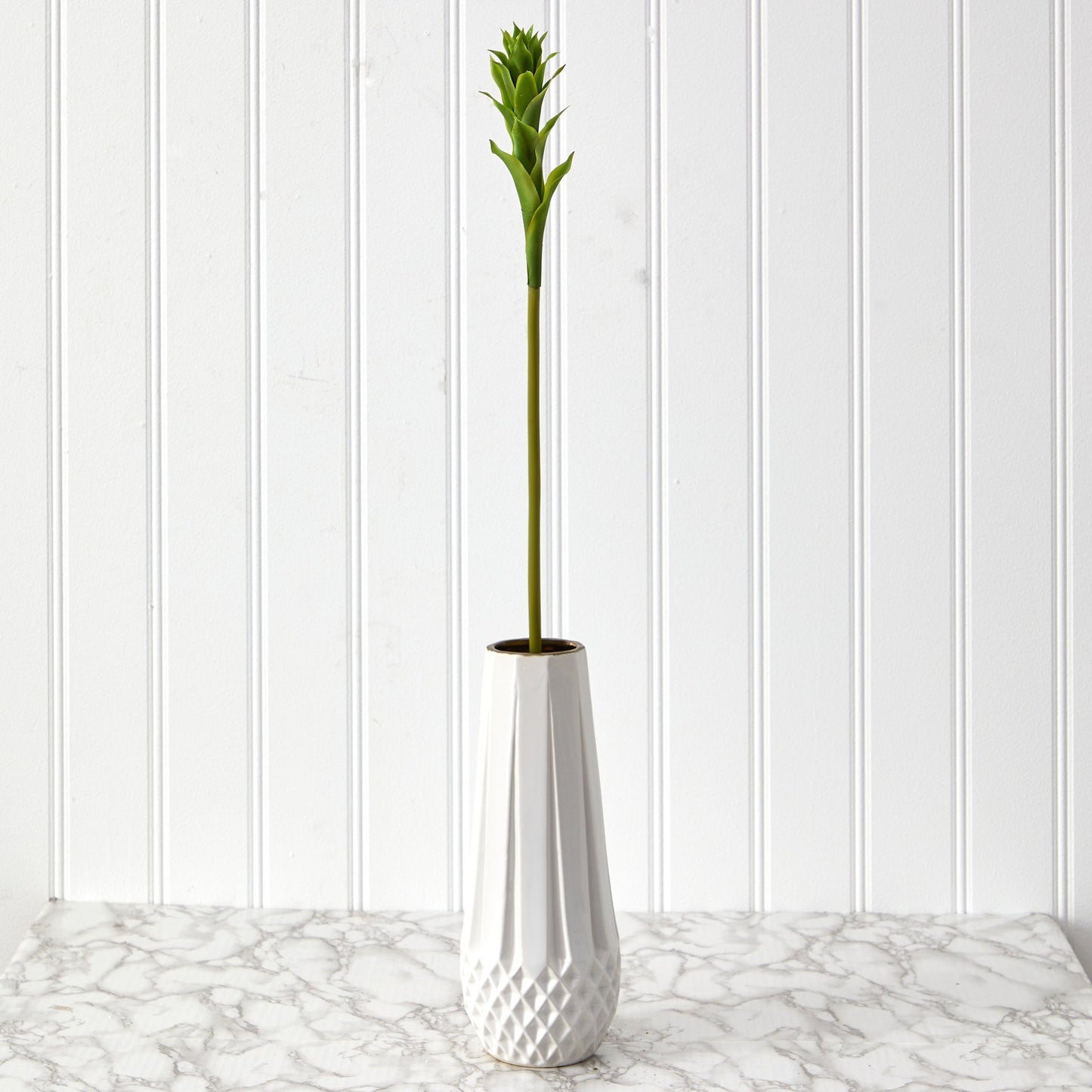 Mini bromelias artificiales de estrella de 71 cm (juego de 6)