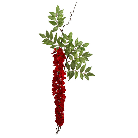 Flor artificial de glicina de 71 cm (juego de 8)