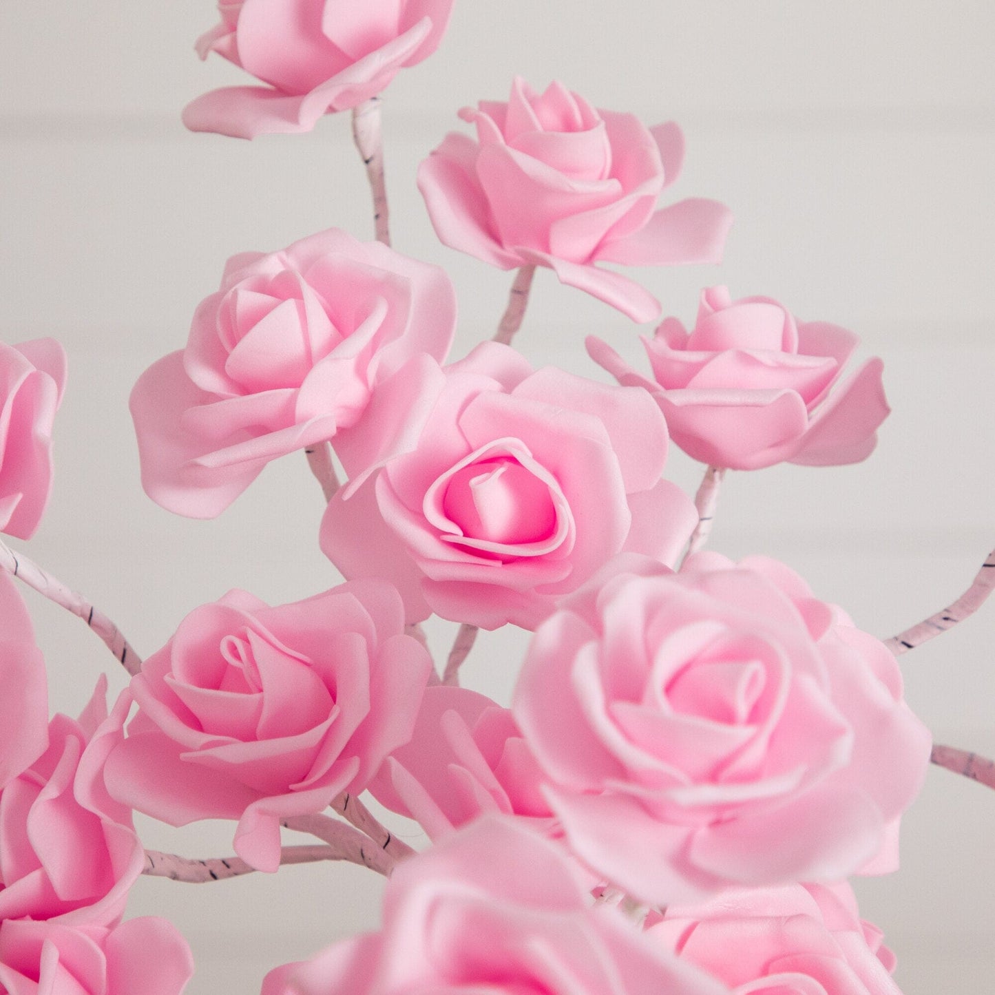 2' Pre-Lit Twig Tree by Nearly Natural with 24 pink rose-shaped LED lights on Tampa Home & Garden Store