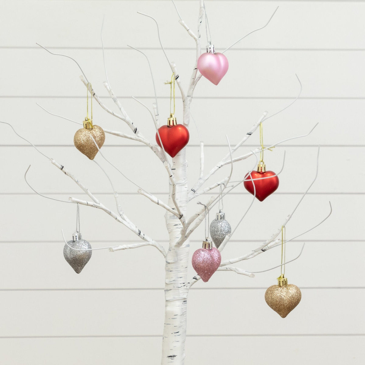 2' Pre-Lit Valentine's Twig Tree with 24 warm white LEDs and heart ornaments on Tampa Home & Garden Store
