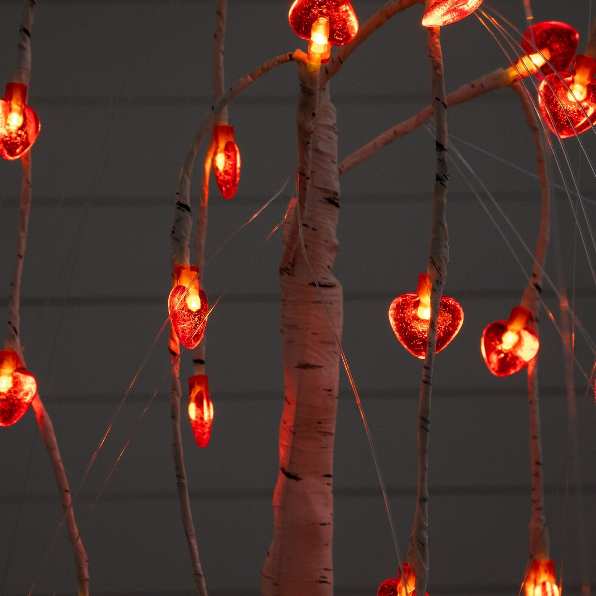 2' Pre-Lit Valentine's Day Willow Tree with 24 heart LED lights by Nearly Natural on Tampa Home & Garden Store