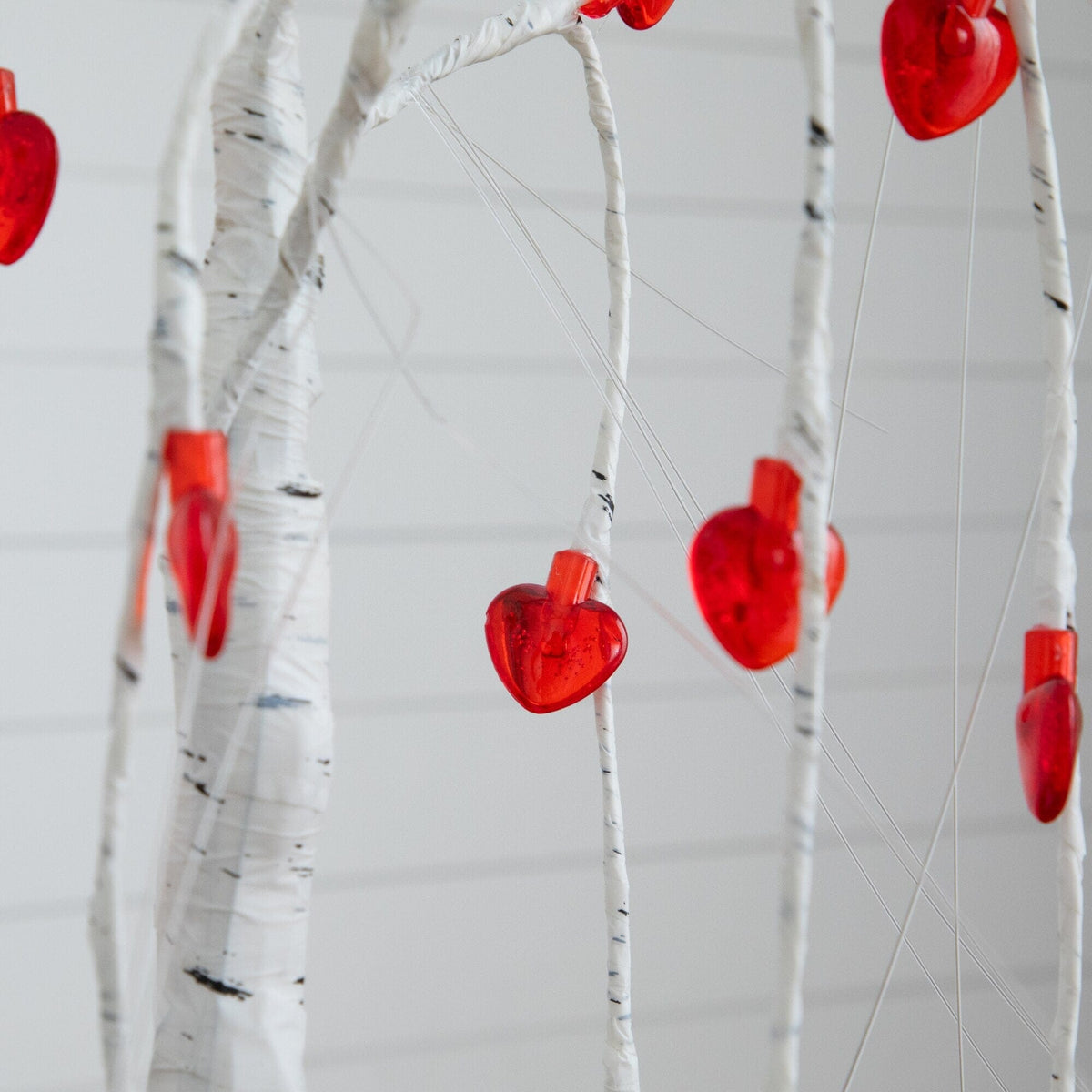 Willow Tree 2' pre-lit Valentine's Day tree with 24 red heart LED lights Nearly Natural on Tampa Home & Garden Store