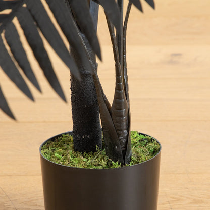 Nearly Natural 3' artificial Halloween Black Golden Cane Tree with canes in a mossy pot on Tampa Home & Garden Store