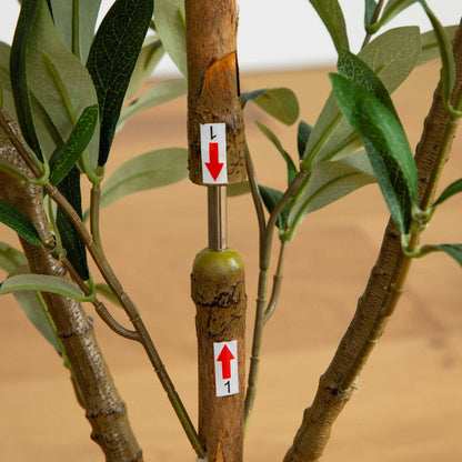 3 ft Artificial Olive Tree With Natural Trunk