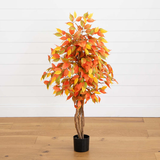 3’ Autumn Ficus Artificial Fall Tree - Tampa Home & Garden Store