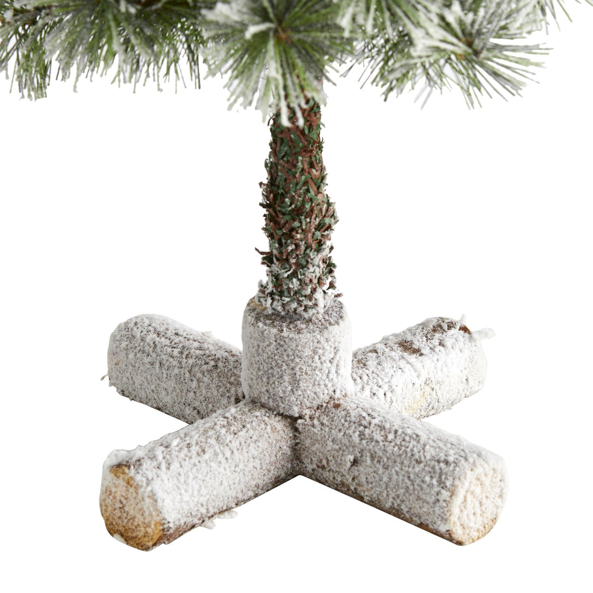 3 ft flocked artificial Christmas tree topiary with pine cones and 50 warm white LEDs on Tampa Home & Garden Store