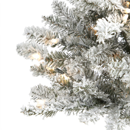 Árbol de Navidad artificial de abeto de Virginia Occidental de 0,91 m con 50 luces claras y 142 ramas