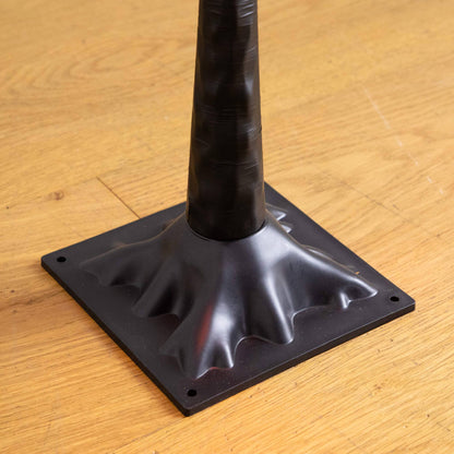 3 ft black twig tree with black plastic base on wood floor on Tampa Home & Garden Store