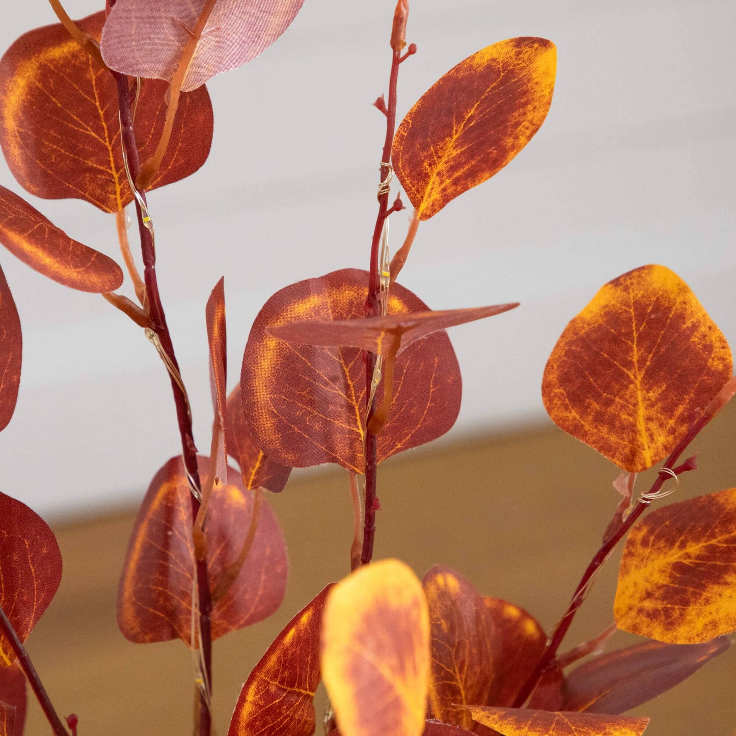 3' Pre-Lit Autumn Eucalyptus artificial tree with 80 warm white LEDs, Nearly Natural on Tampa Home & Garden Store