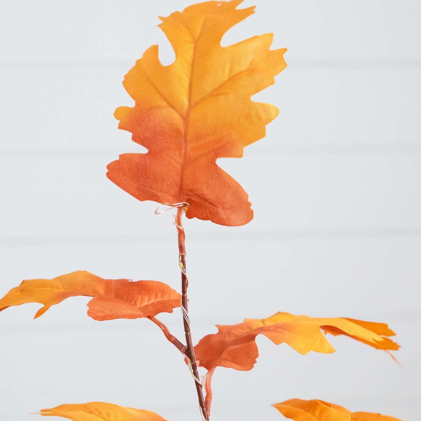 Nearly Natural 3ft pre-lit autumn maple artificial tree branch with orange leaves and warm LEDs on Tampa Home & Garden Store