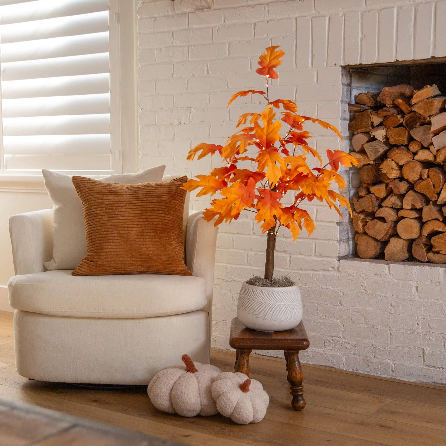 3' Pre-Lit Autumn Maple artificial tree by Nearly Natural with 80 warm white LEDs on Tampa Home & Garden Store