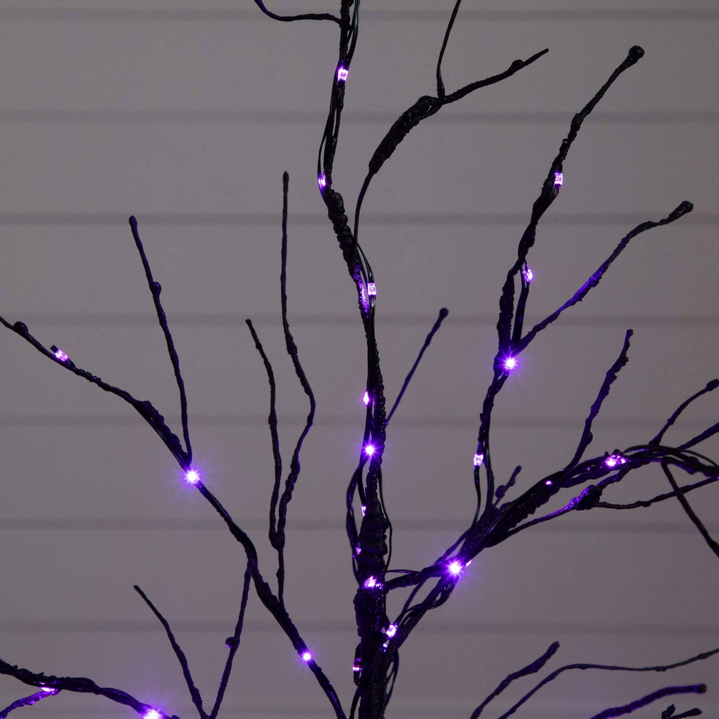 3' Pre-Lit Halloween Black Twig Artificial Tree with orange & purple LEDs by Nearly Natural on Tampa Home & Garden Store