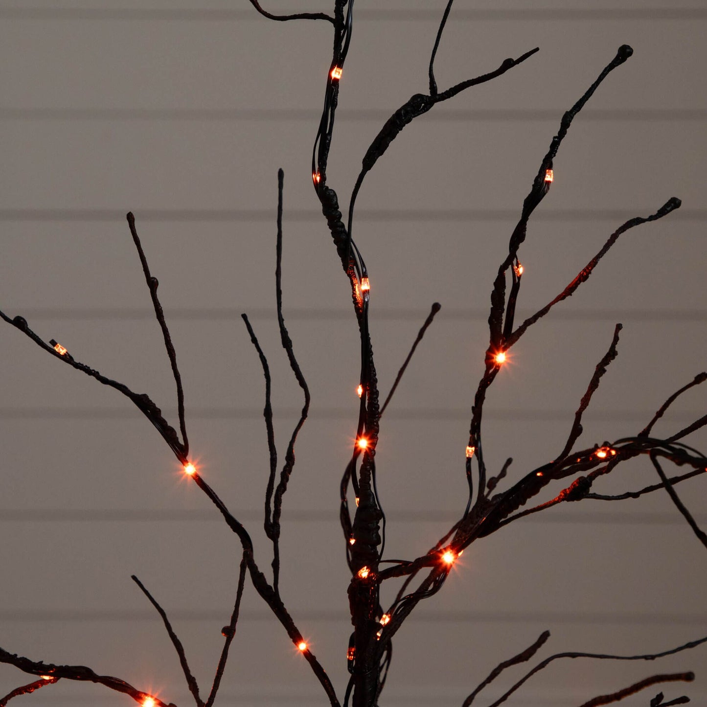 3' Pre-Lit Halloween Black Twig Artificial Tree by Nearly Natural with 80 orange LED lights on Tampa Home & Garden Store