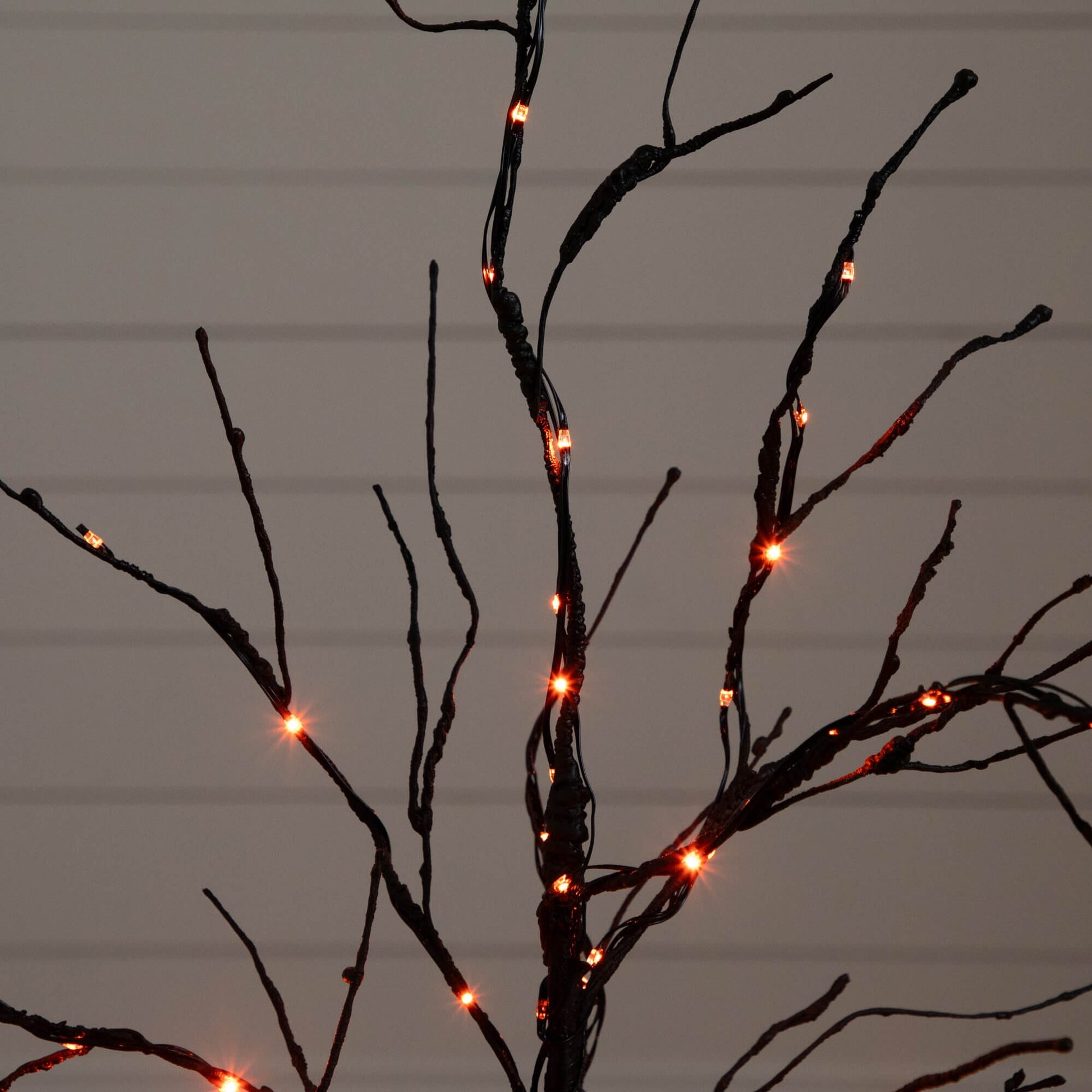 3' Pre-Lit Halloween Black Twig Artificial Tree by Nearly Natural with 80 orange LED lights on Tampa Home & Garden Store